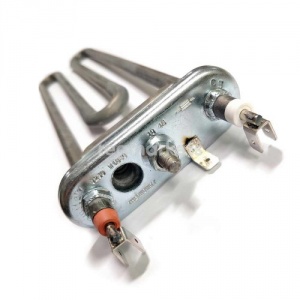 Тэн 1850W, прямой, с отверстием под датчик, L=240 мм, l=17 мм, резинка ровная, Thermowatt